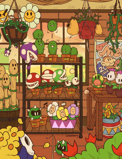 Yoshi's Island Nursery [Yoshi's Island] Older piece, posted under sunseedberry