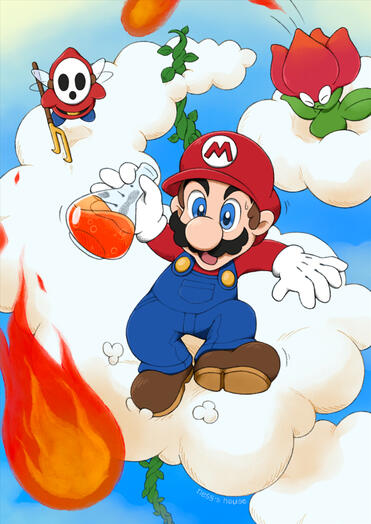 World 3-1 [Super Mario Bros.] A4 print