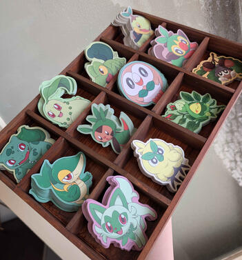 Grass Type Pokemon Stickers